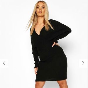 Black sweater dress